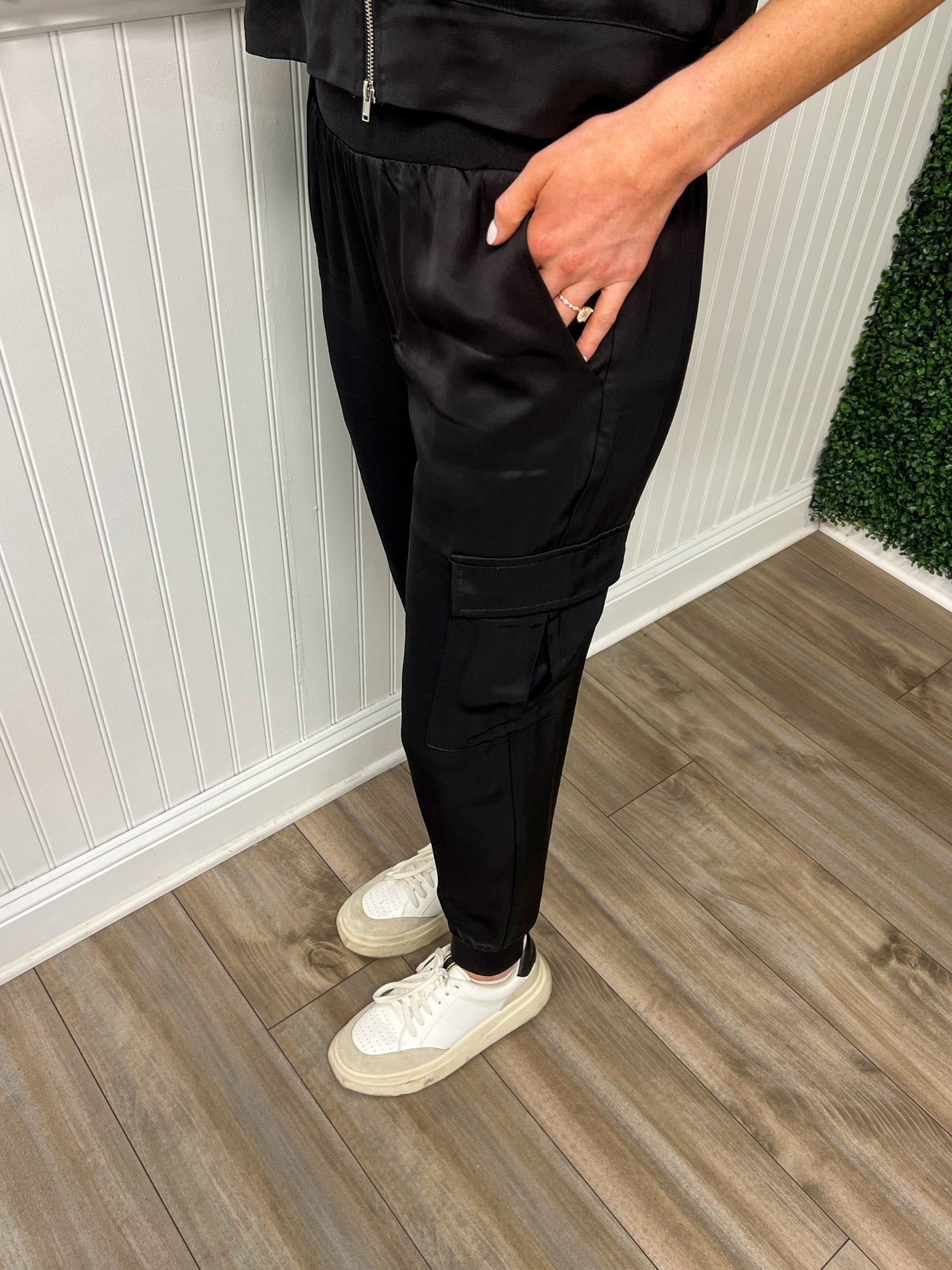 Lola Satin Jogger Pants