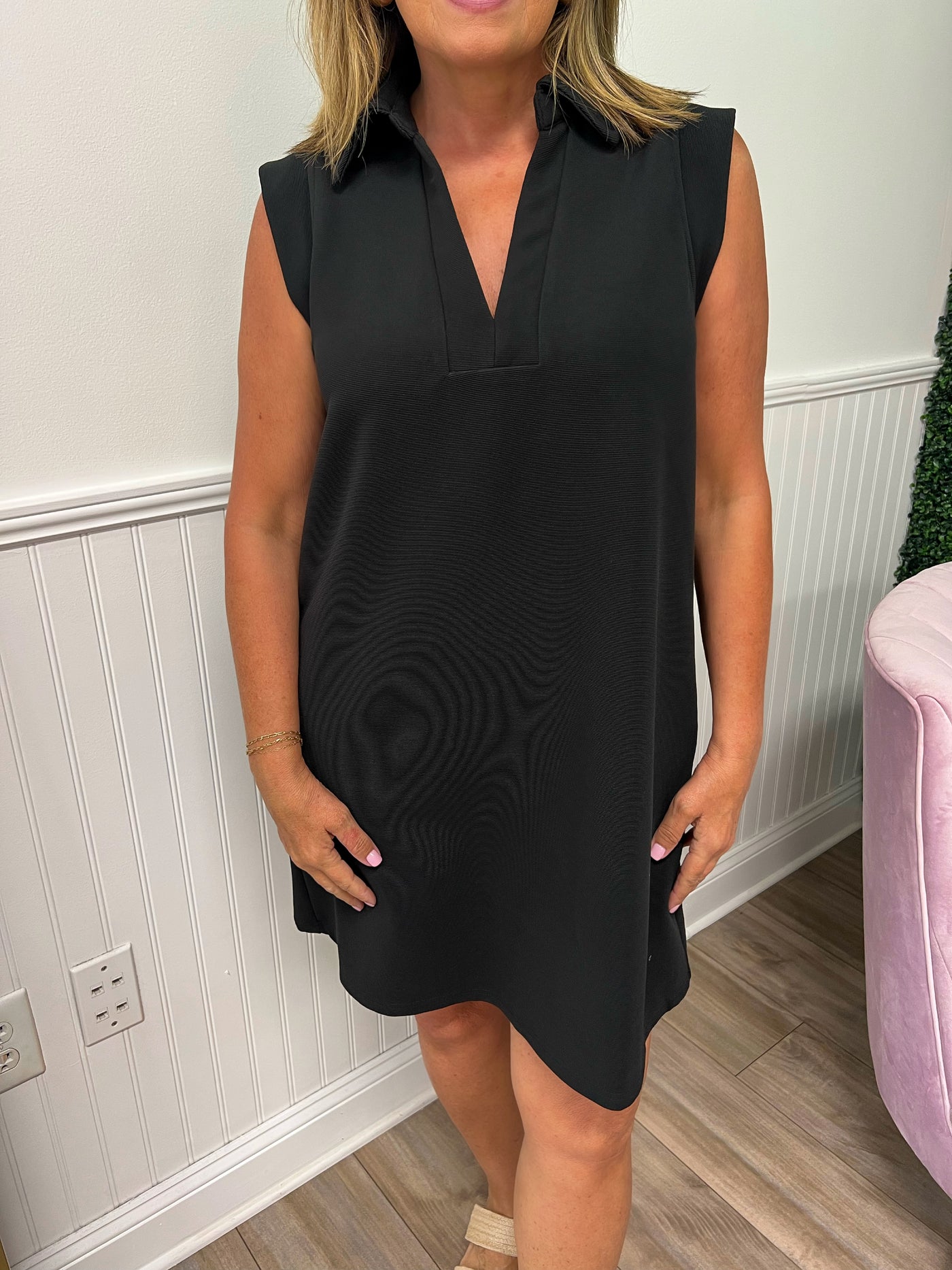 Brighton Knit Dress- Black