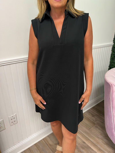 Brighton Knit Dress- Black