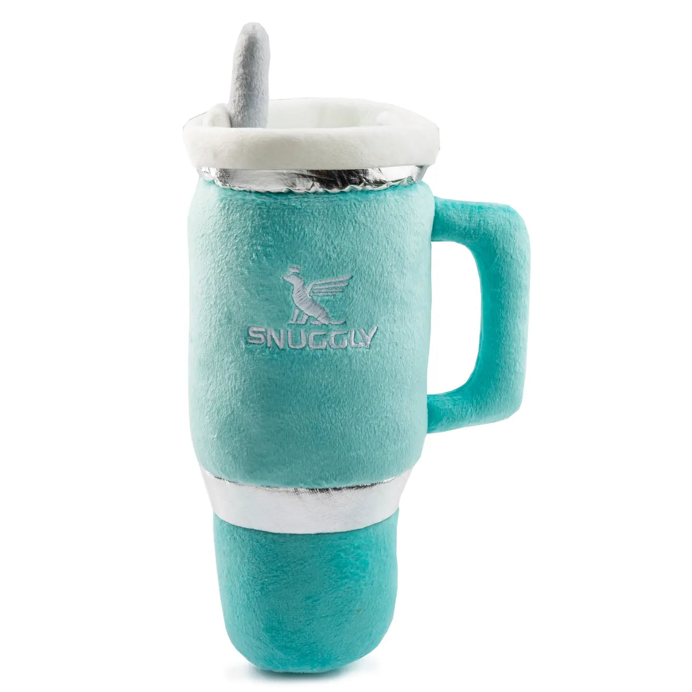 Snuggly Cup - Teal Squeaker Dog Toy