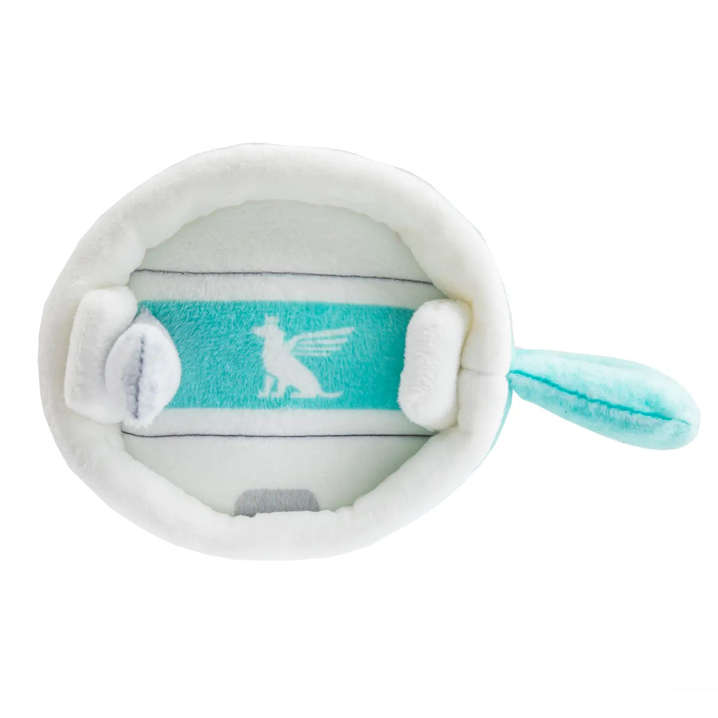 Snuggly Cup - Teal Squeaker Dog Toy